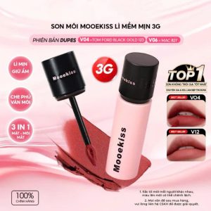 Son Bùn Lì Mịn Mooekiss Velvet Lip Mud